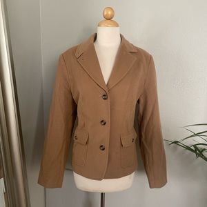 VINTAGE WOOL LL BEAN CAMEL BLAZER